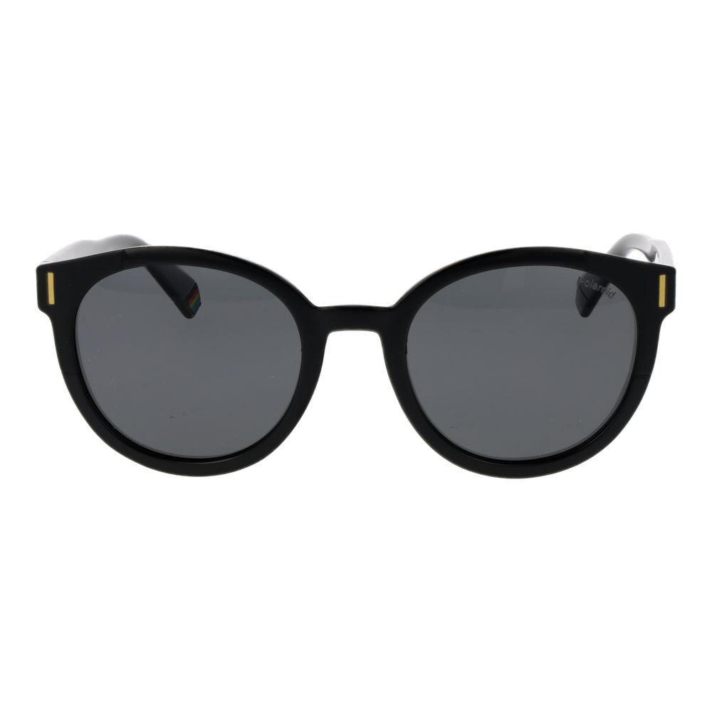 Polaroid Women’s Sunglasses – Black Full-Rim Frame, Grey Polarised Lenses