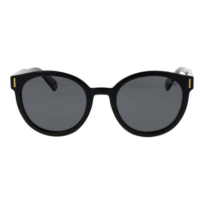 Polaroid Women’s Sunglasses – Black Full-Rim Frame, Grey Polarised Lenses