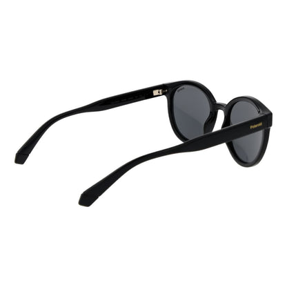 Polaroid Women’s Sunglasses – Black Full-Rim Frame, Grey Polarised Lenses