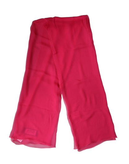 Dolce & Gabbana Pink Silk Stole Neck Wrap Shawl for Men