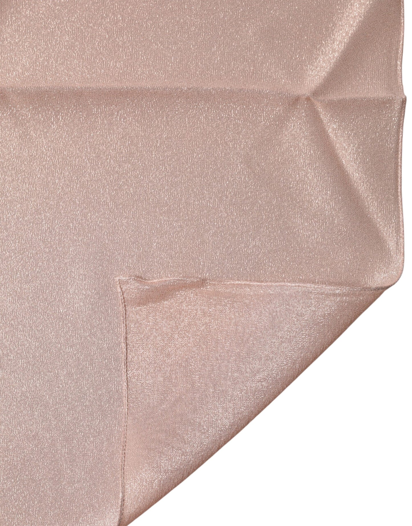 Dolce & Gabbana Light Pink Silk Blend Square Foulard Scarf