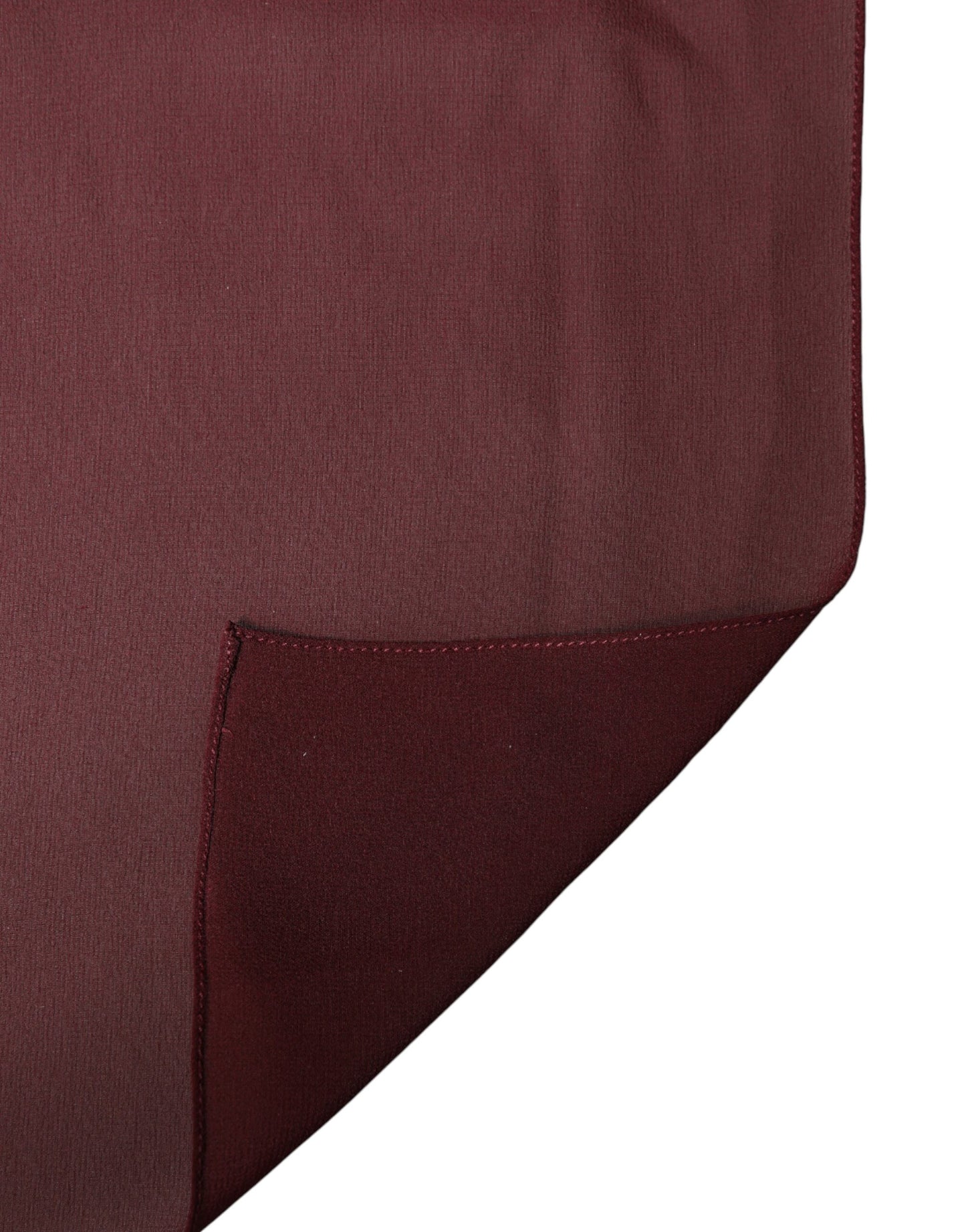 Dolce & Gabbana Maroon Silk Stole Neck Wrap Shawl for Men