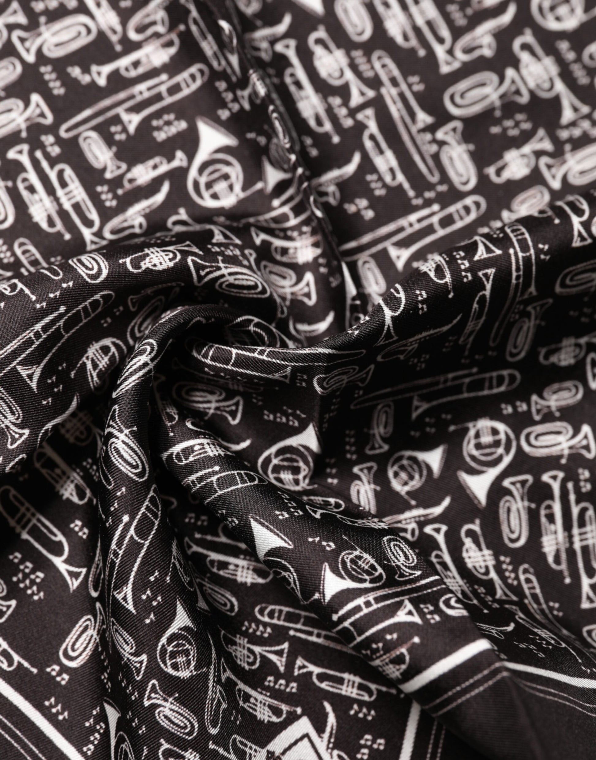 Dolce & Gabbana Brown Jazz Club Square Handkerchief for Men