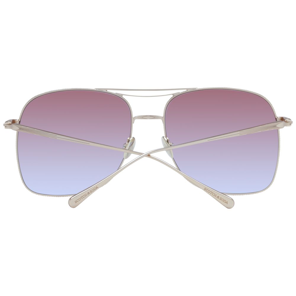 Scotch & Soda Women’s Sunglasses – Gold Stainless Steel, 57/16/140mm