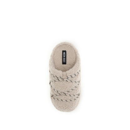 Moon Boot Beige Polyamide Flats - Teddy Slipper