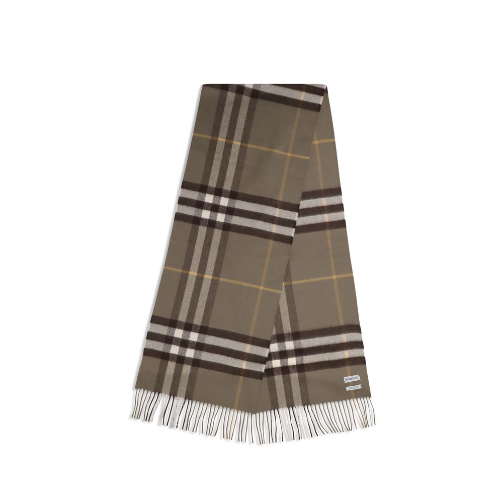 Burberry Brown Cashmere Scarf - Timeless Elegance