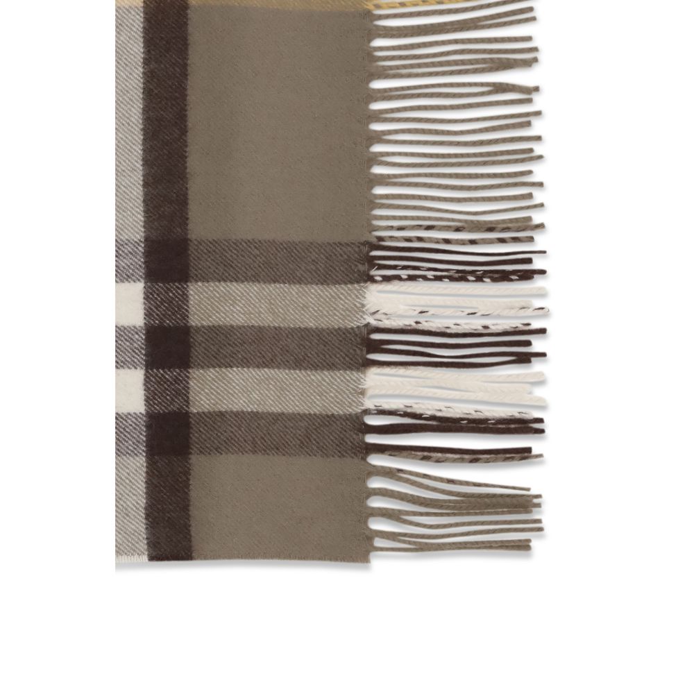 Burberry Brown Cashmere Scarf - Timeless Elegance