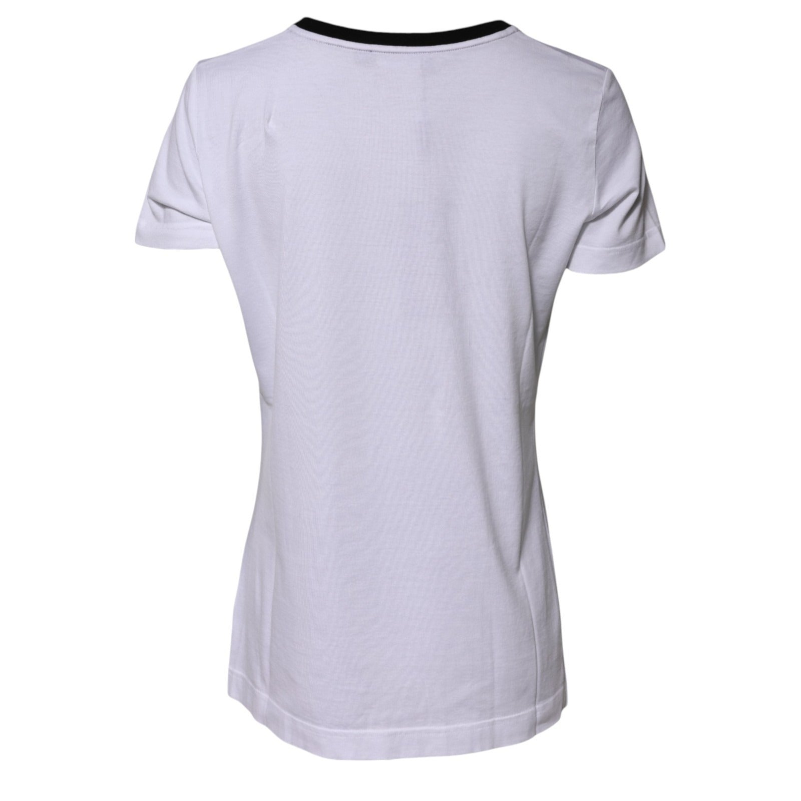 Dolce & Gabbana White Eleganza Cotton Crew Neck Tee