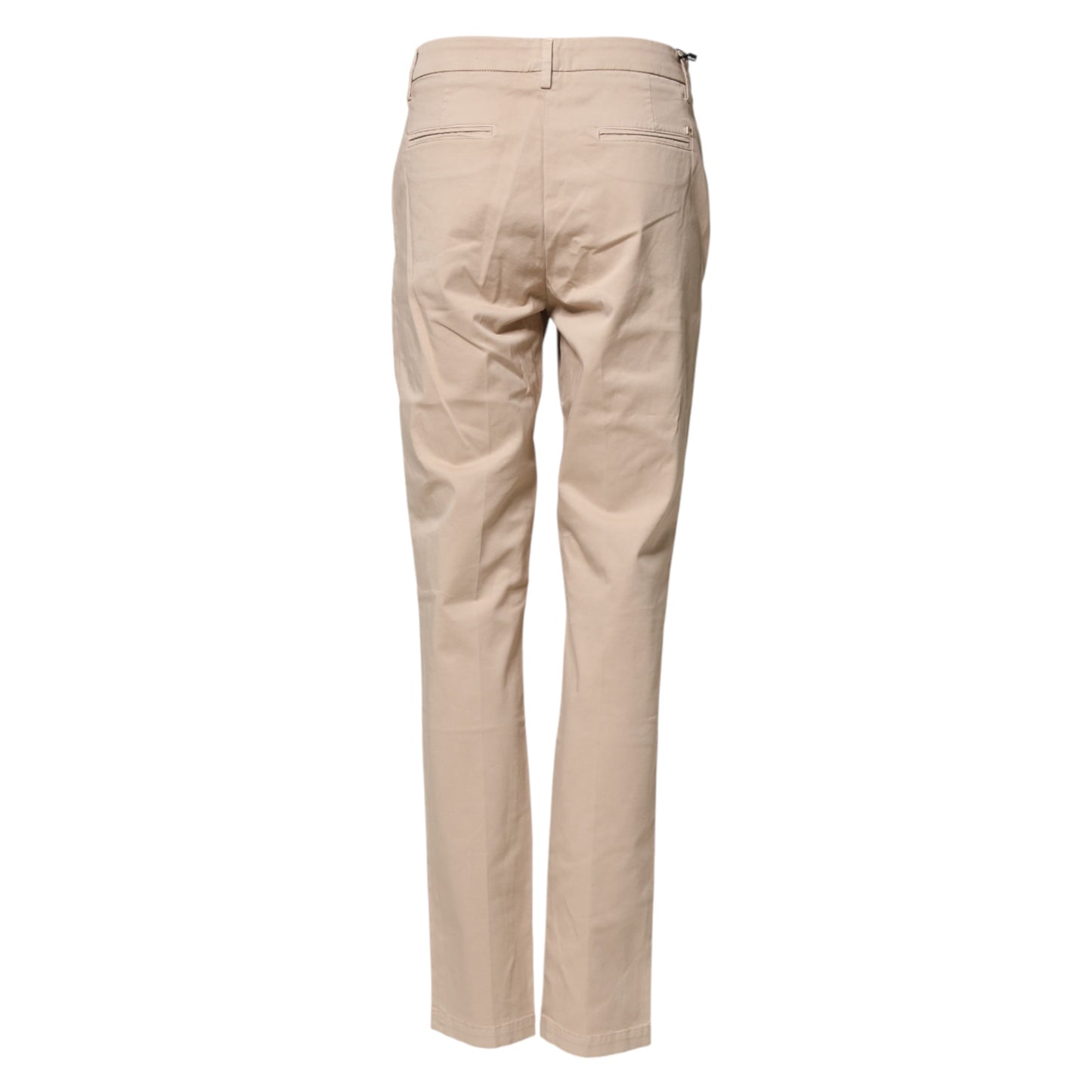 Kocca Beige Straight Mid Waist Chino Trouser Casual Pants