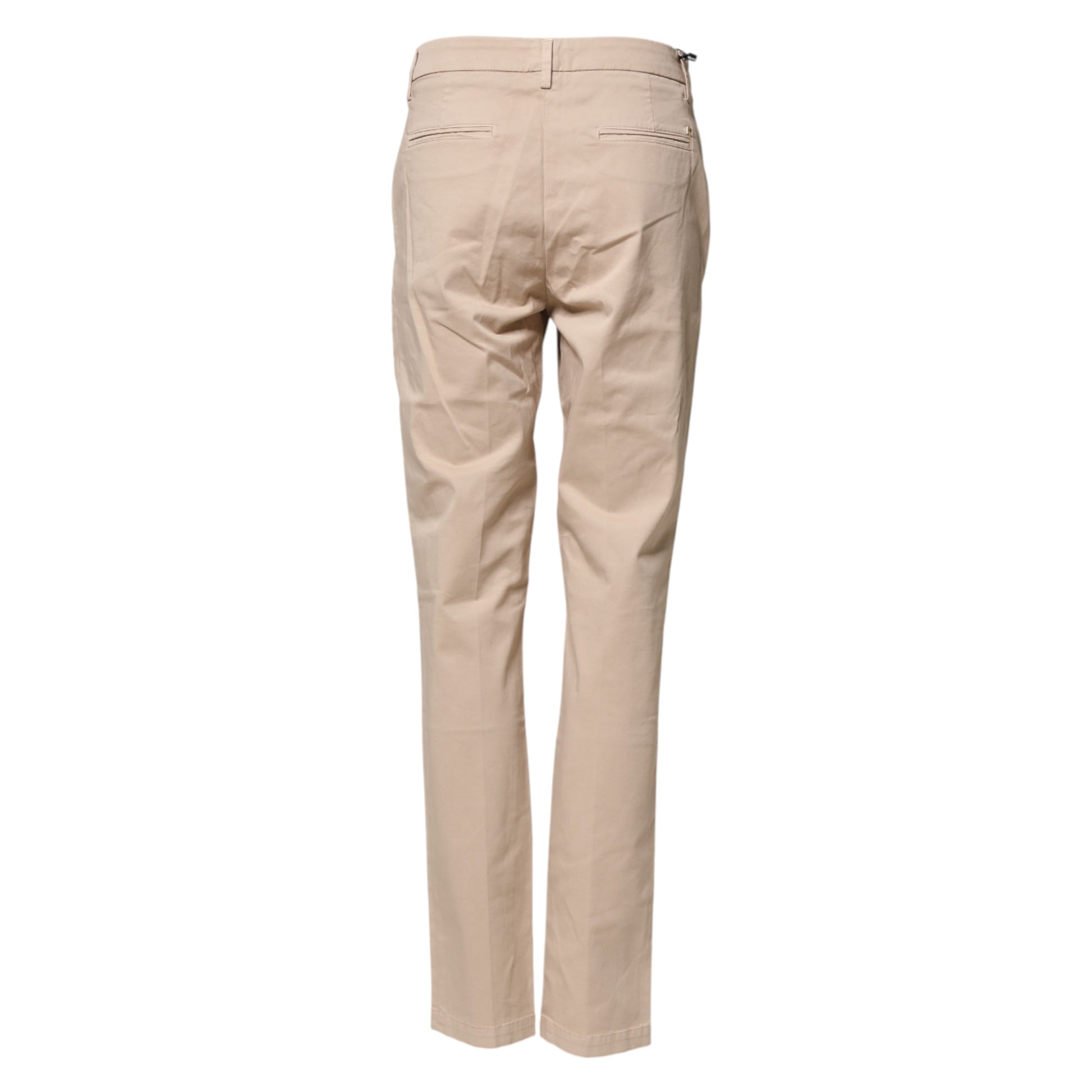 Kocca Beige Straight Mid Waist Chino Trouser Casual Pants