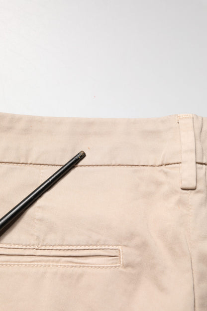 Kocca Beige Straight Mid Waist Chino Trouser Casual Pants