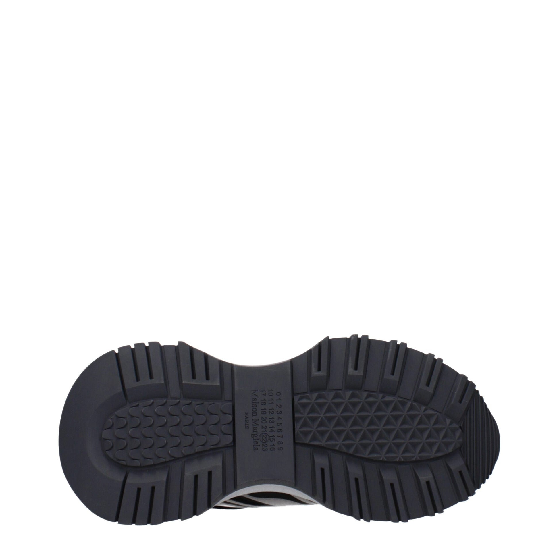 Maison Margiela Black Fabric Athletic Sneakers