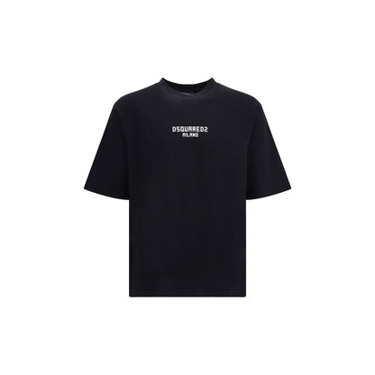 Dsquared² Black Cotton T-Shirt - Milano Edition