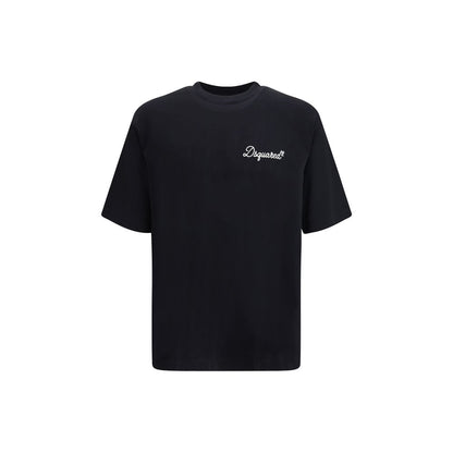 Dsquared2 Black Cotton T-Shirt - Signature Style for Bold Individuals