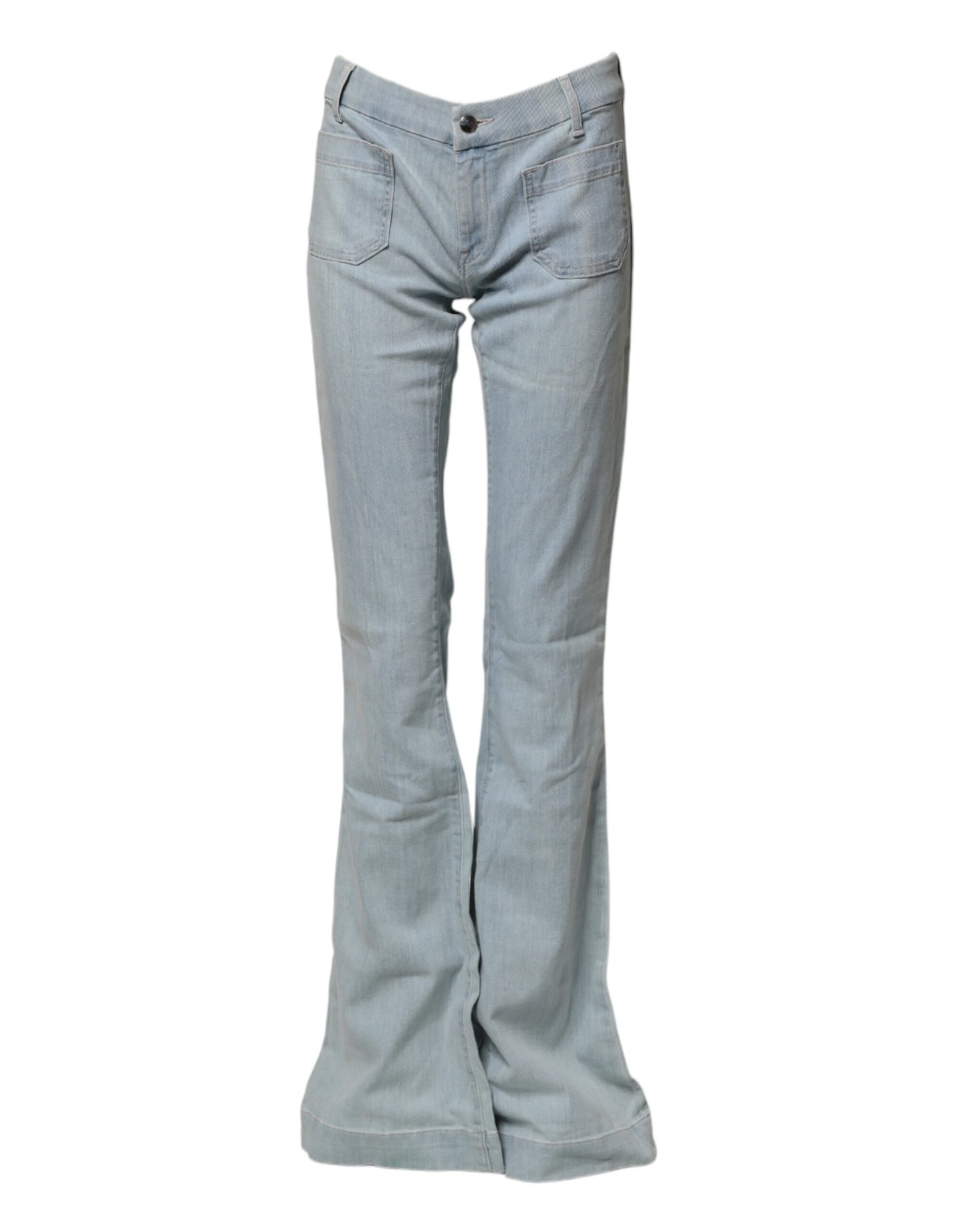 Seafarer Light Blue Boot Cut Mid Waist Denim Casual Jeans