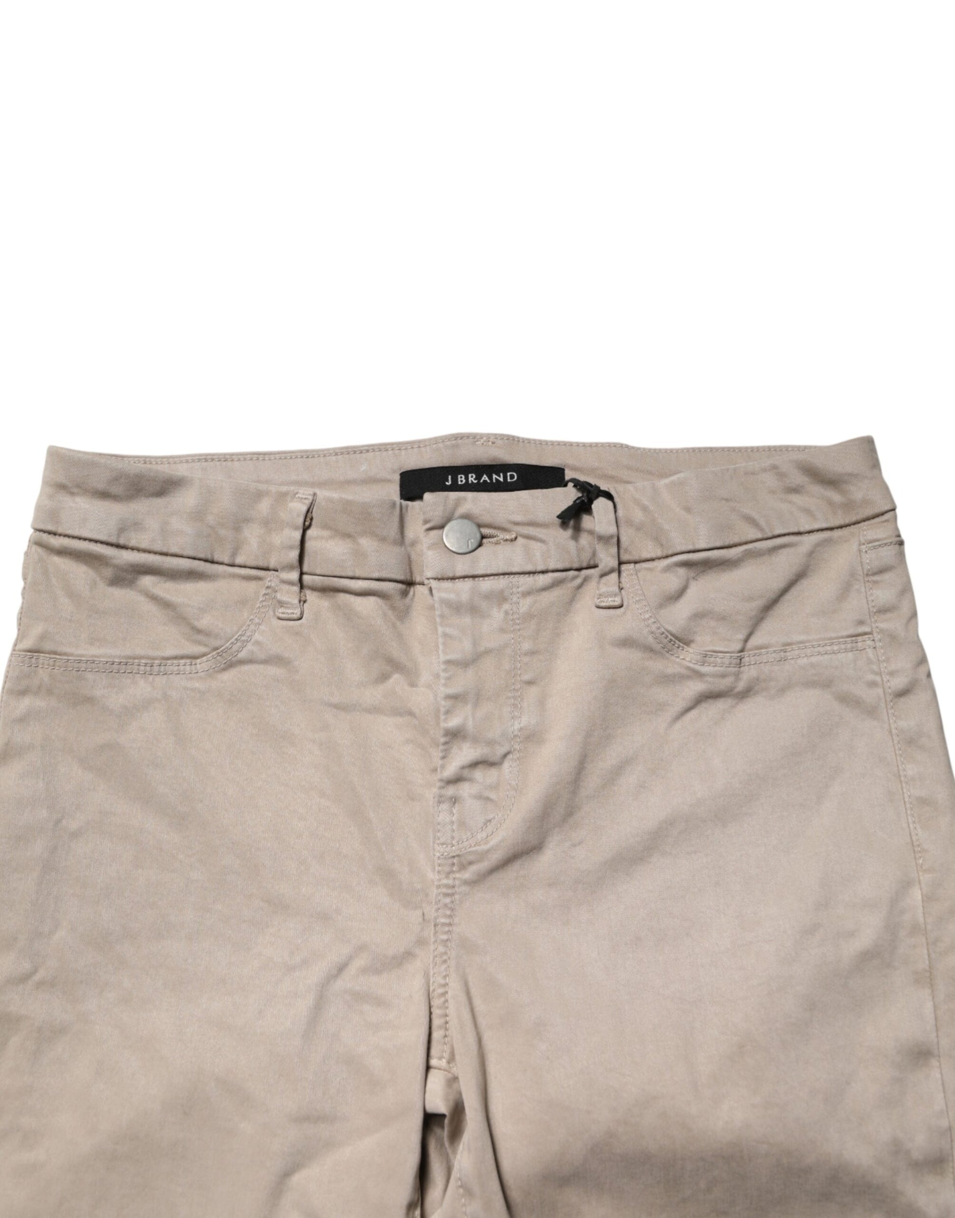 J Brand Beige Skinny Mid Waist Chino Casual Trouser Pants