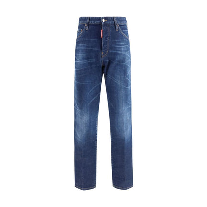 Dsquared² Blue Cotton Slim Fit Jeans - Teddy Jeans