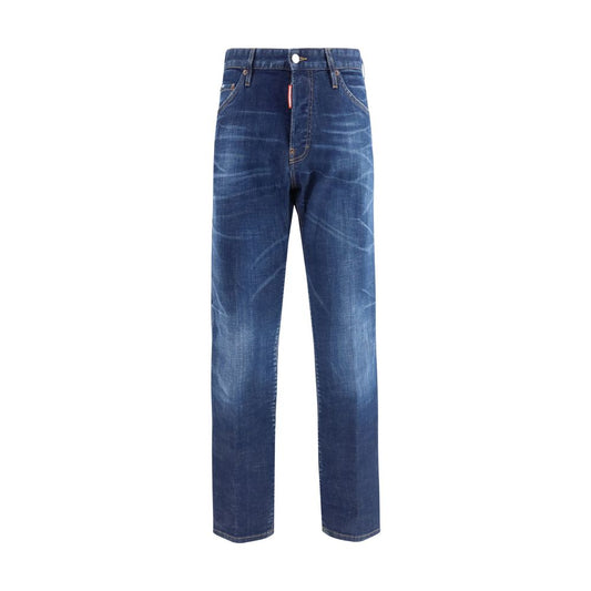 Dsquared² Blue Cotton Slim Fit Jeans - Teddy Jeans