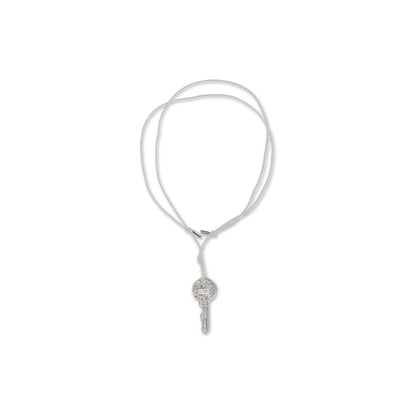 MM6 Silver Brass Key Pendant Necklace