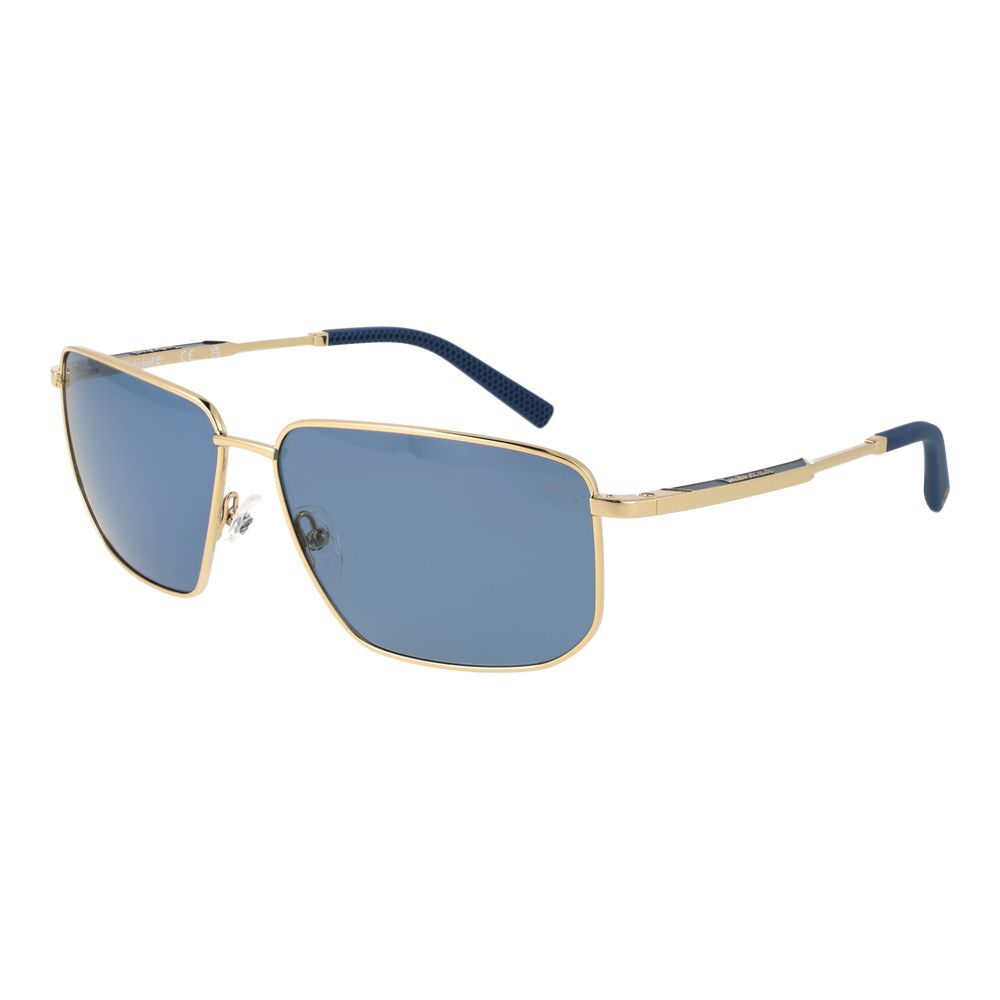 Timberland Men's Gold Metal Sunglasses – Polarized Grey Lenses