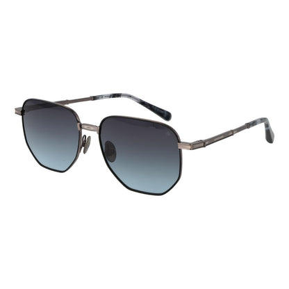 Scotch & Soda Men’s Sunglasses – Black Metal Frame, Blue Lenses