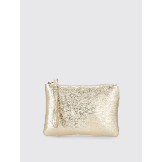Coccinelle Gold Leather Clutch Bag: Effortless Elegance
