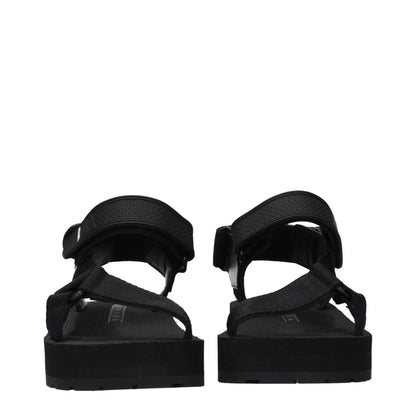 Prada Black Nomad Flat Sandals