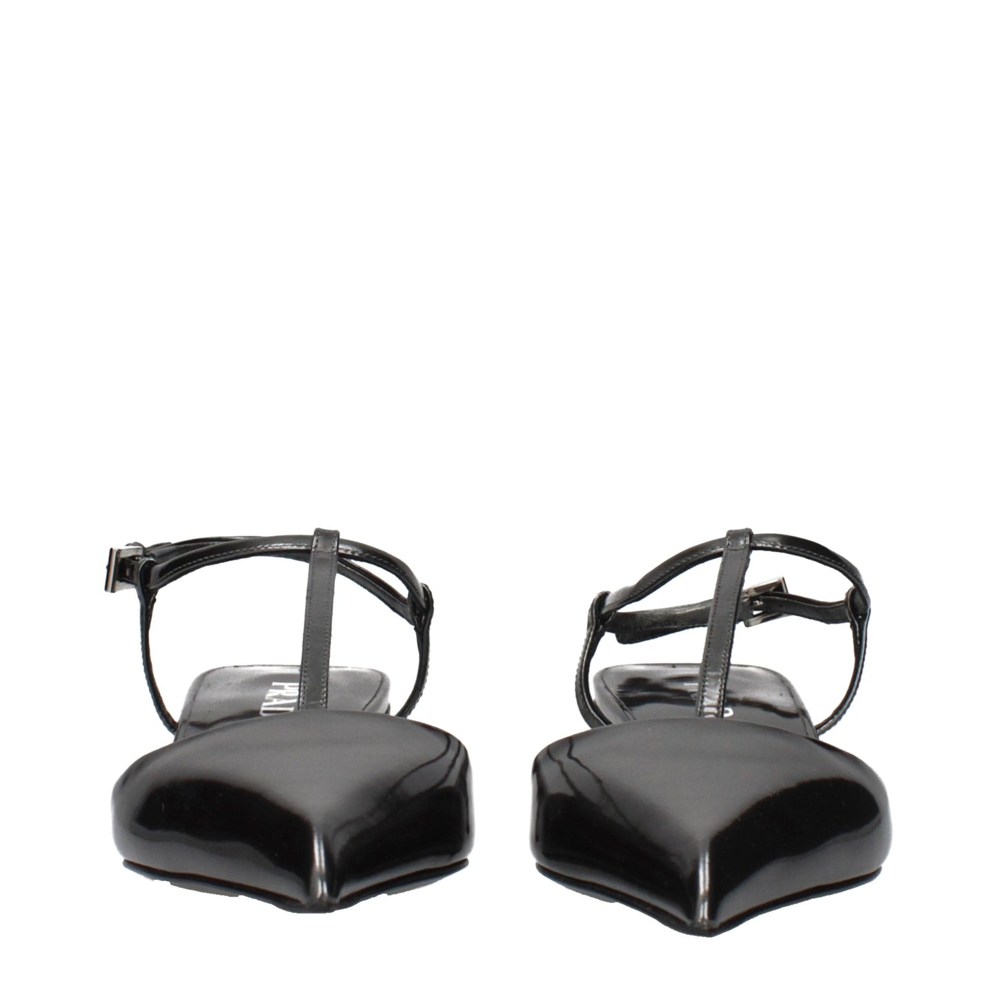 Prada Gray Leather Flat Sandals – Refined Elegance for Every Occasion