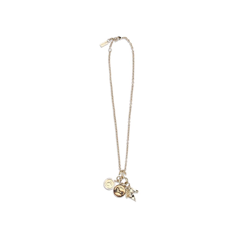 Chloé Gold Brass Necklace - Timeless Elegance