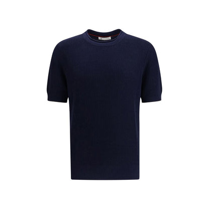 Brunello Cucinelli Blue Linen T-Shirt - Elegant Comfort for the Modern Wardrobe
