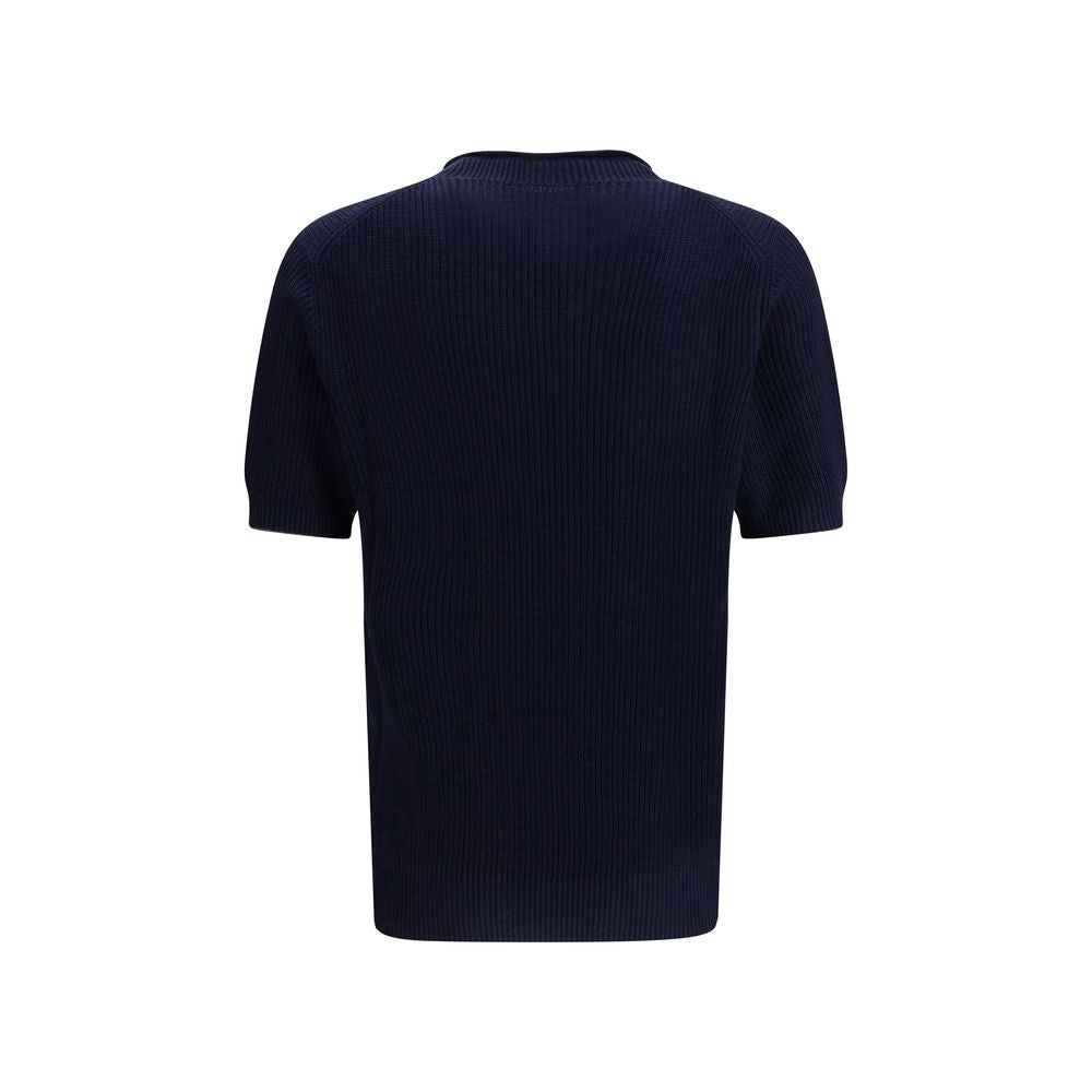 Brunello Cucinelli Blue Linen T-Shirt - Elegant Comfort for the Modern Wardrobe