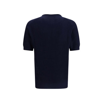 Brunello Cucinelli Blue Linen T-Shirt - Elegant Comfort for the Modern Wardrobe