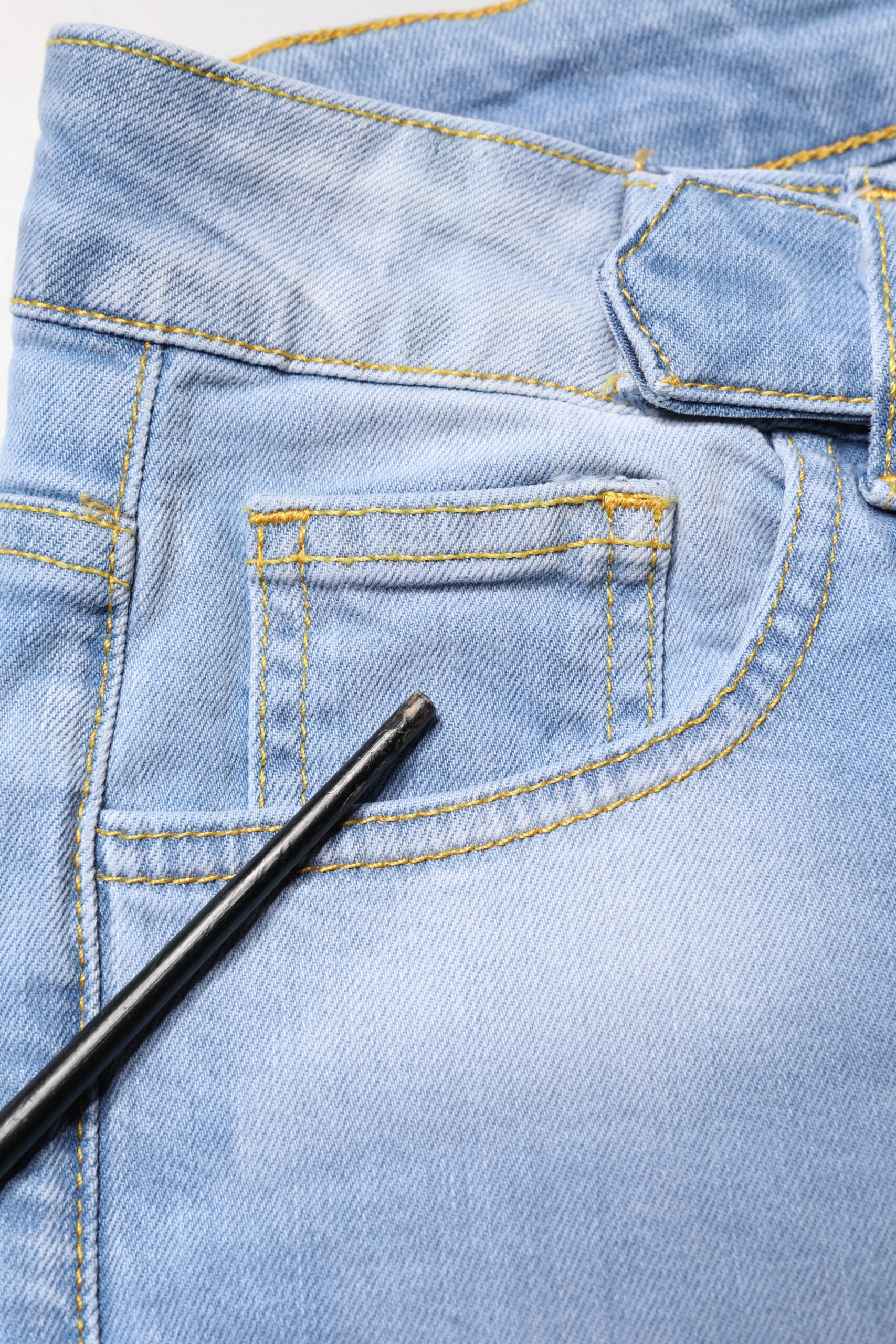 CRISTINAEFFE Light Blue Washed High Waist Bootcut Denim Jeans