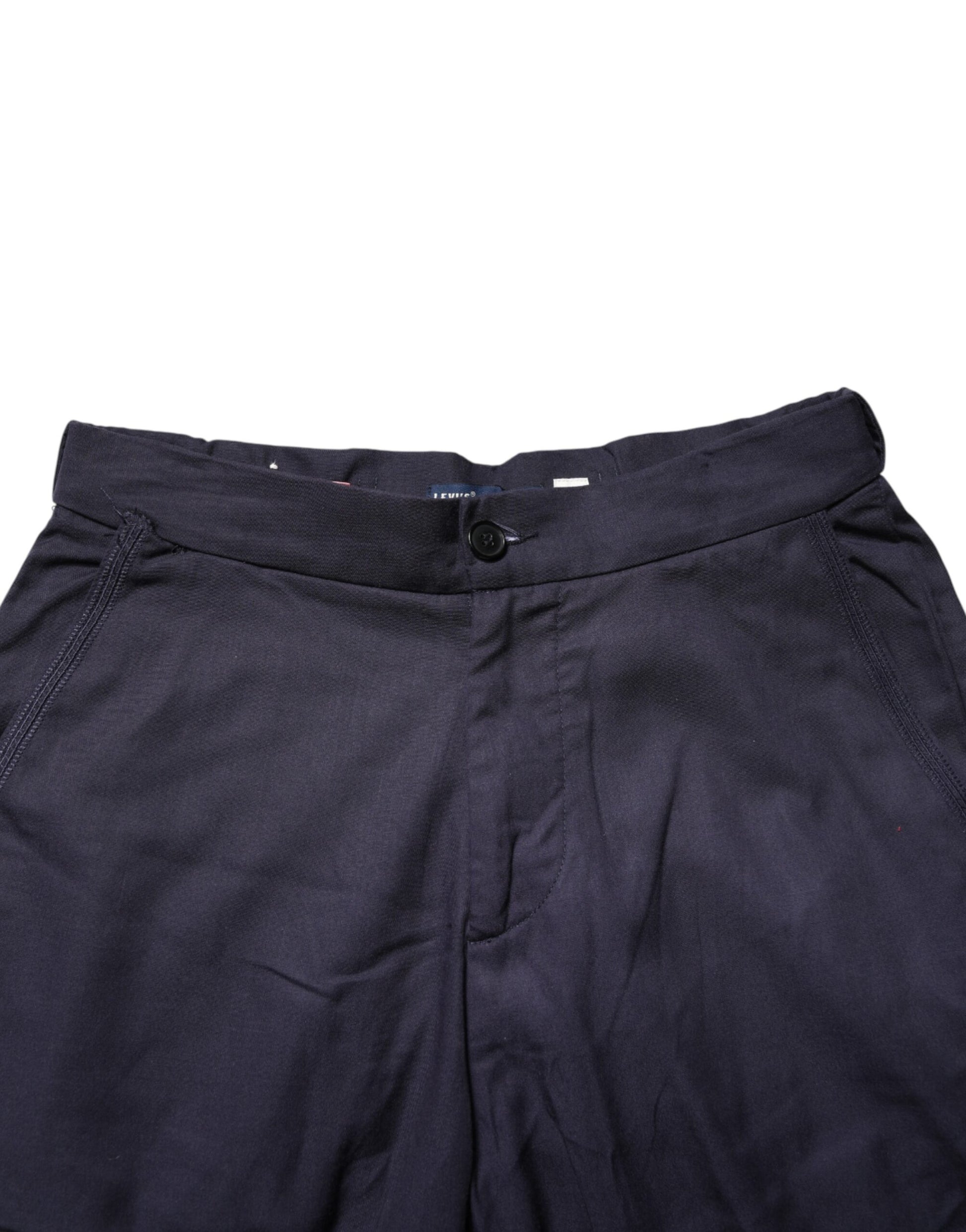 Levi's Navy Blue Straight High Waist Chino Casual Trouser Pants