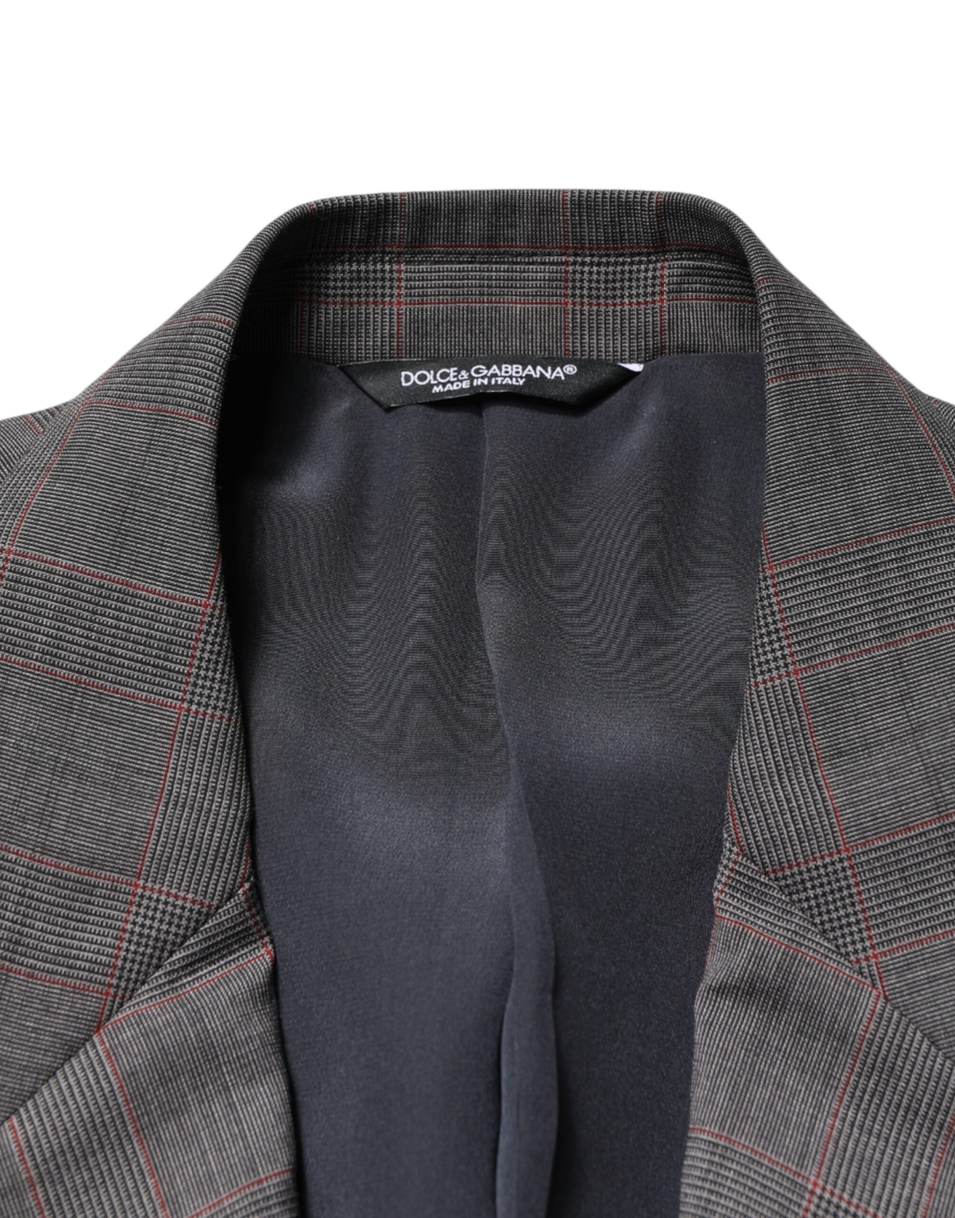 Dolce & Gabbana Gray Wool Single Breasted 2 Button Blazer