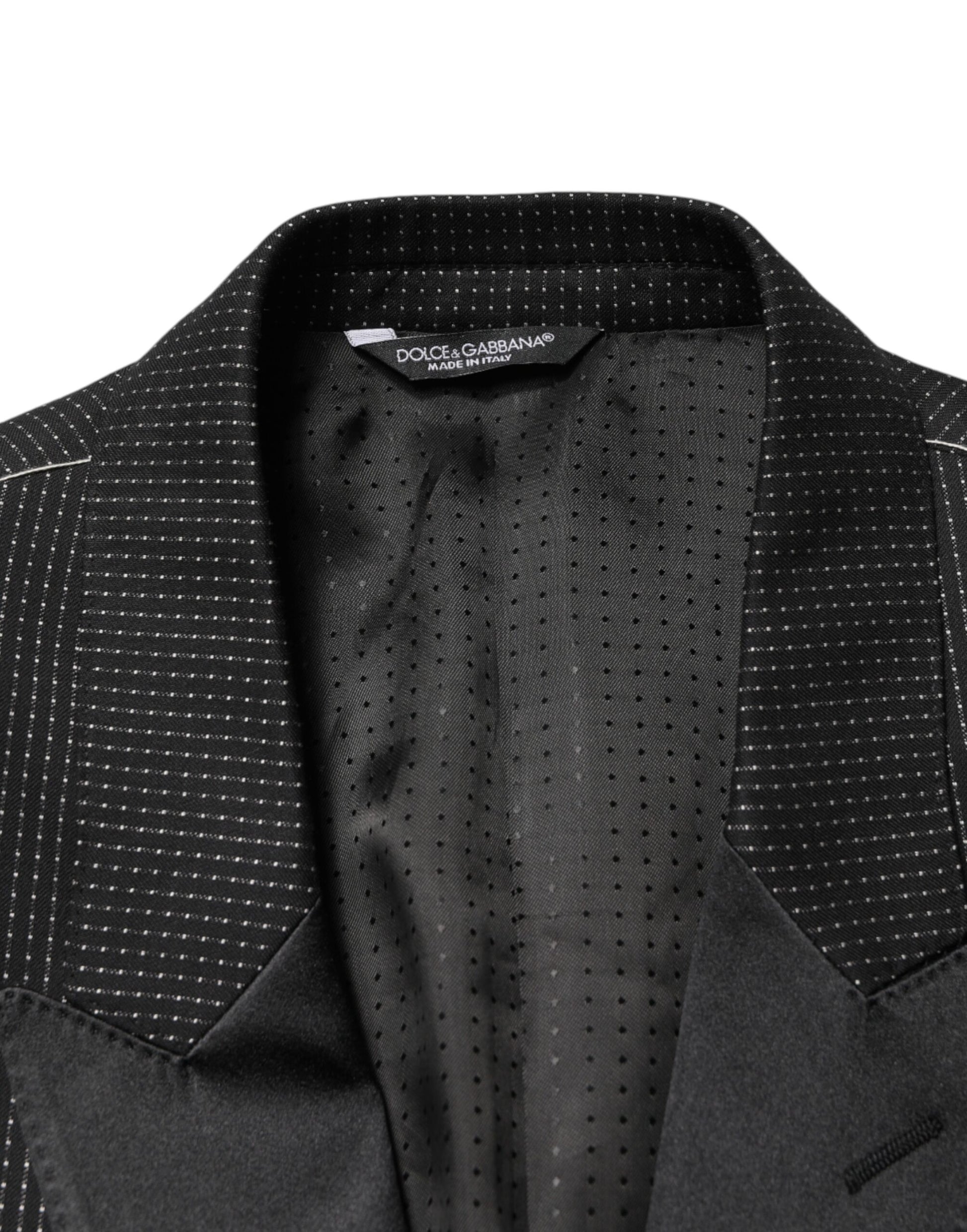 Dolce & Gabbana Black Fantasy Single Breasted Jacket Blazer