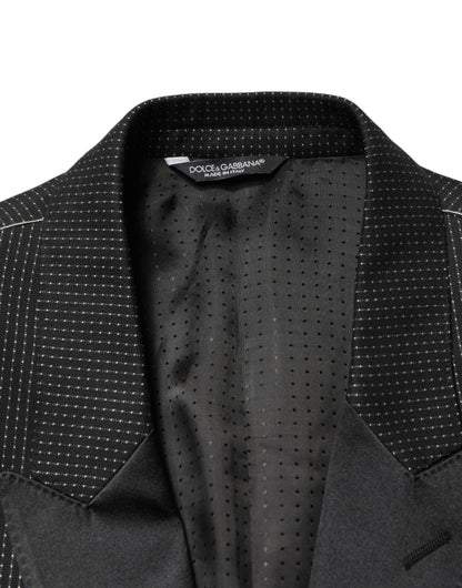 Dolce & Gabbana Black Fantasy Single Breasted Jacket Blazer
