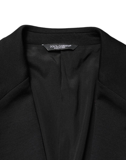 Dolce & Gabbana Black Wool Single Breasted 2 Button Blazer