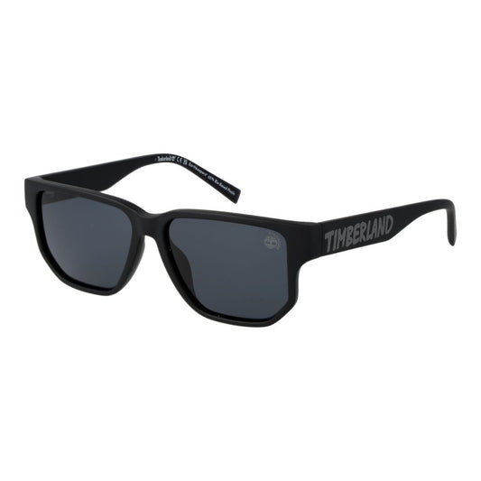 Timberland Unisex Sunglasses – Black Stainless Steel Frame, Grey Lenses