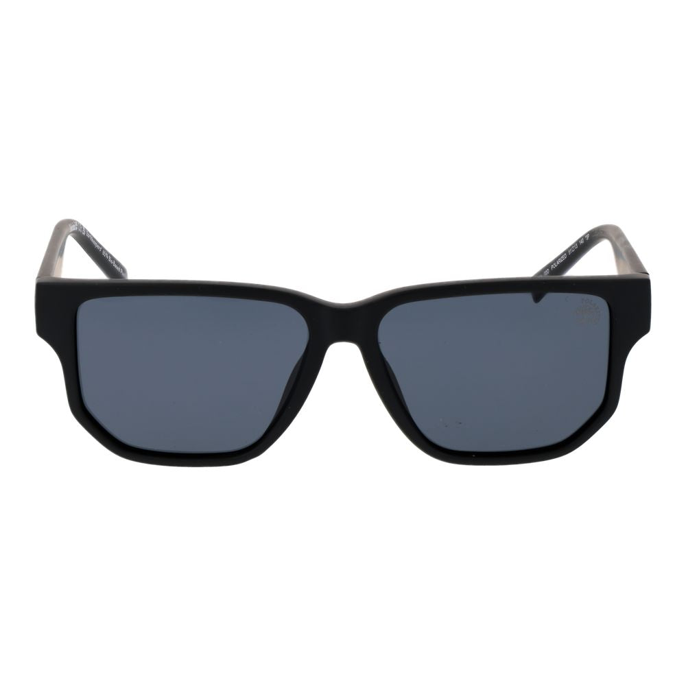 Timberland Unisex Sunglasses – Black Stainless Steel Frame, Grey Lenses