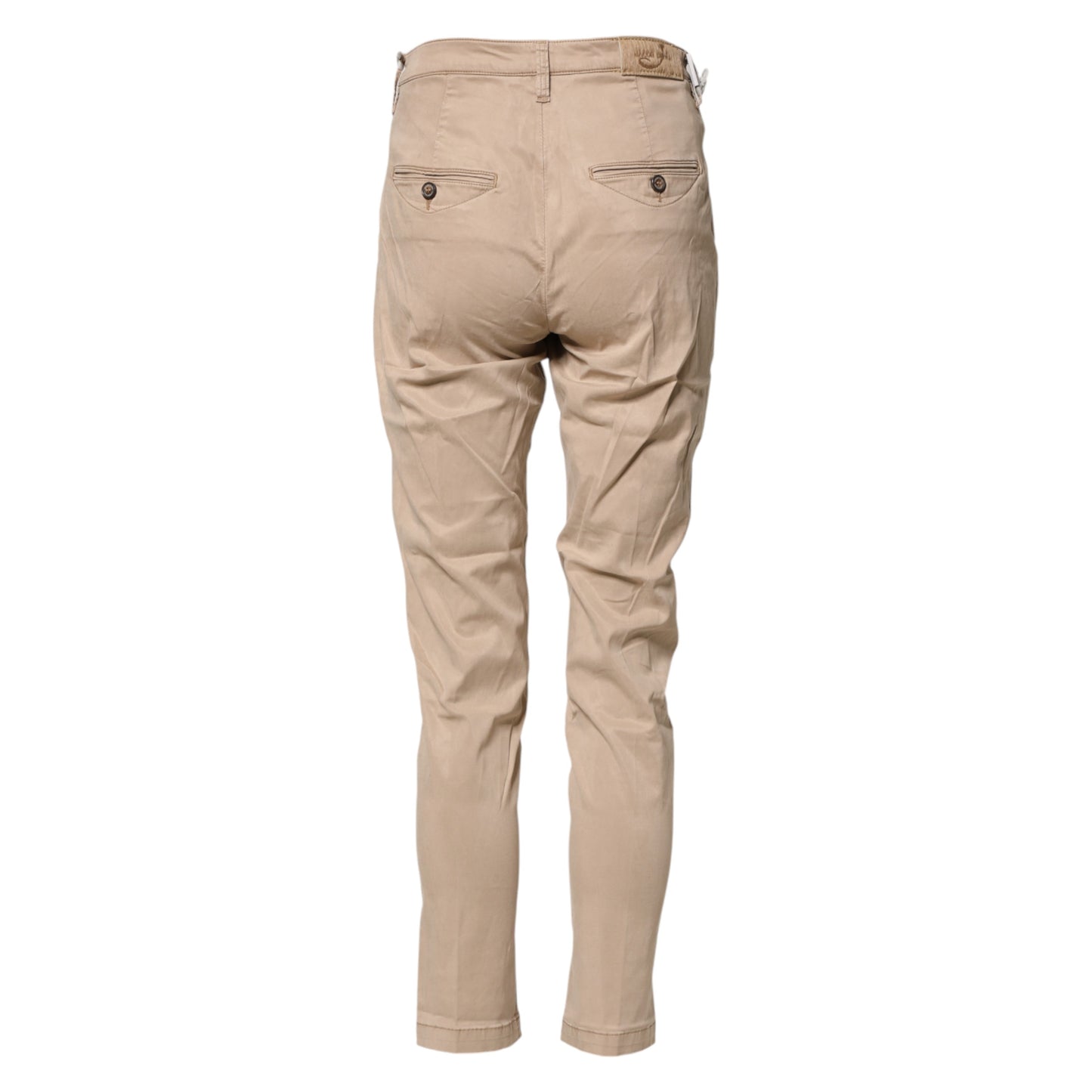 Jacob Cohen Beige Lyocell Skinny High Waist Chino Casual Pants