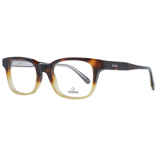 Omega Men's Optical Glasses – Brown Rectangle Frame, 52mm