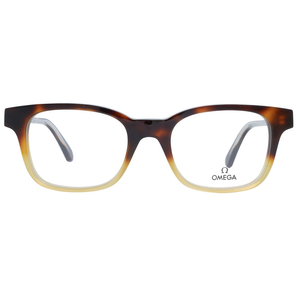 Omega Men's Optical Glasses – Brown Rectangle Frame, 52mm