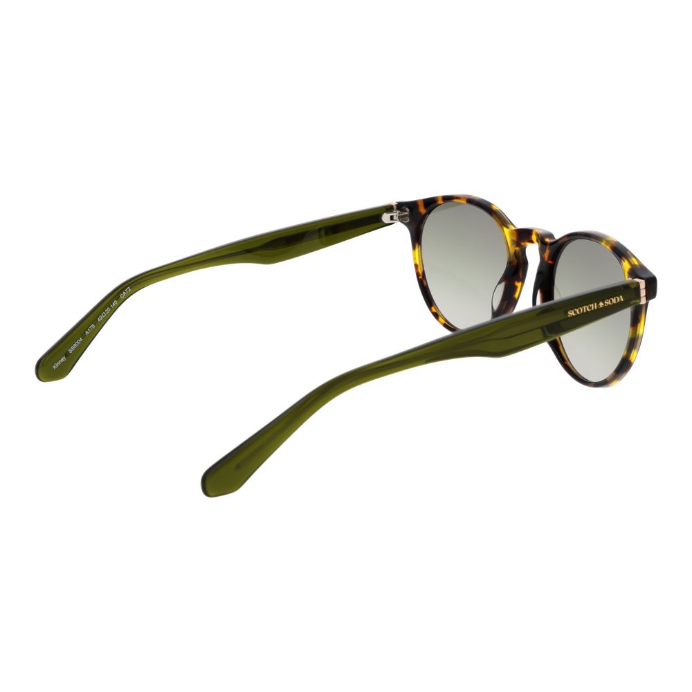 Scotch & Soda Unisex Sunglasses – Multicolor Full-Rim Frame, Green Gradient Lenses
