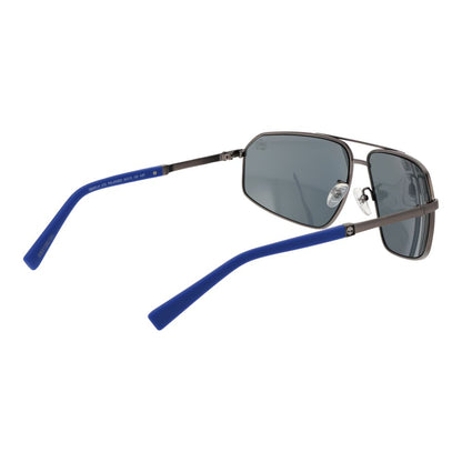 Timberland Men’s Sunglasses – Gunmetal Aviator Frame, Blue Polarized Lenses