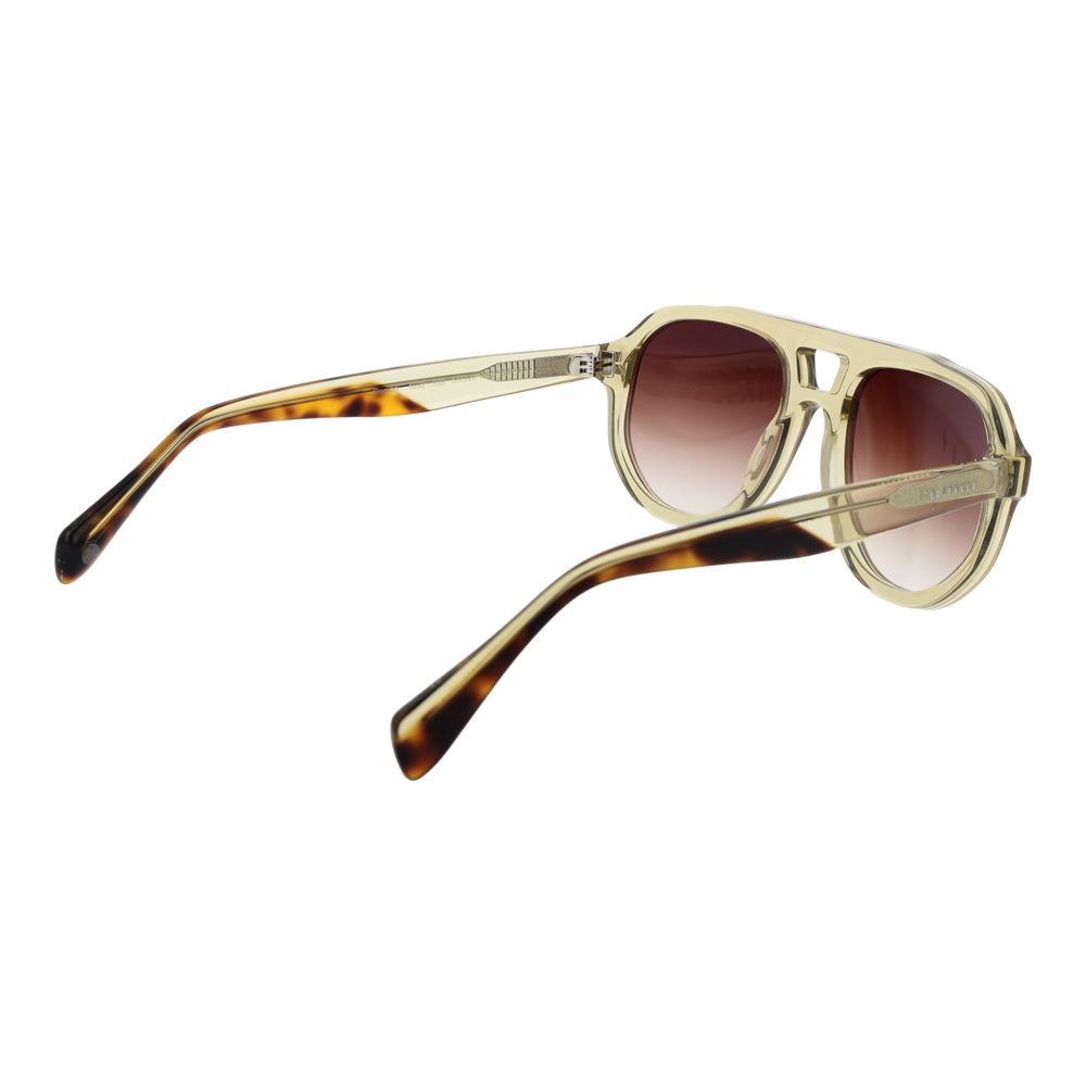 Ted Baker Men’s Sunglasses – Olive Aviator Frame, Brown Gradient Lenses