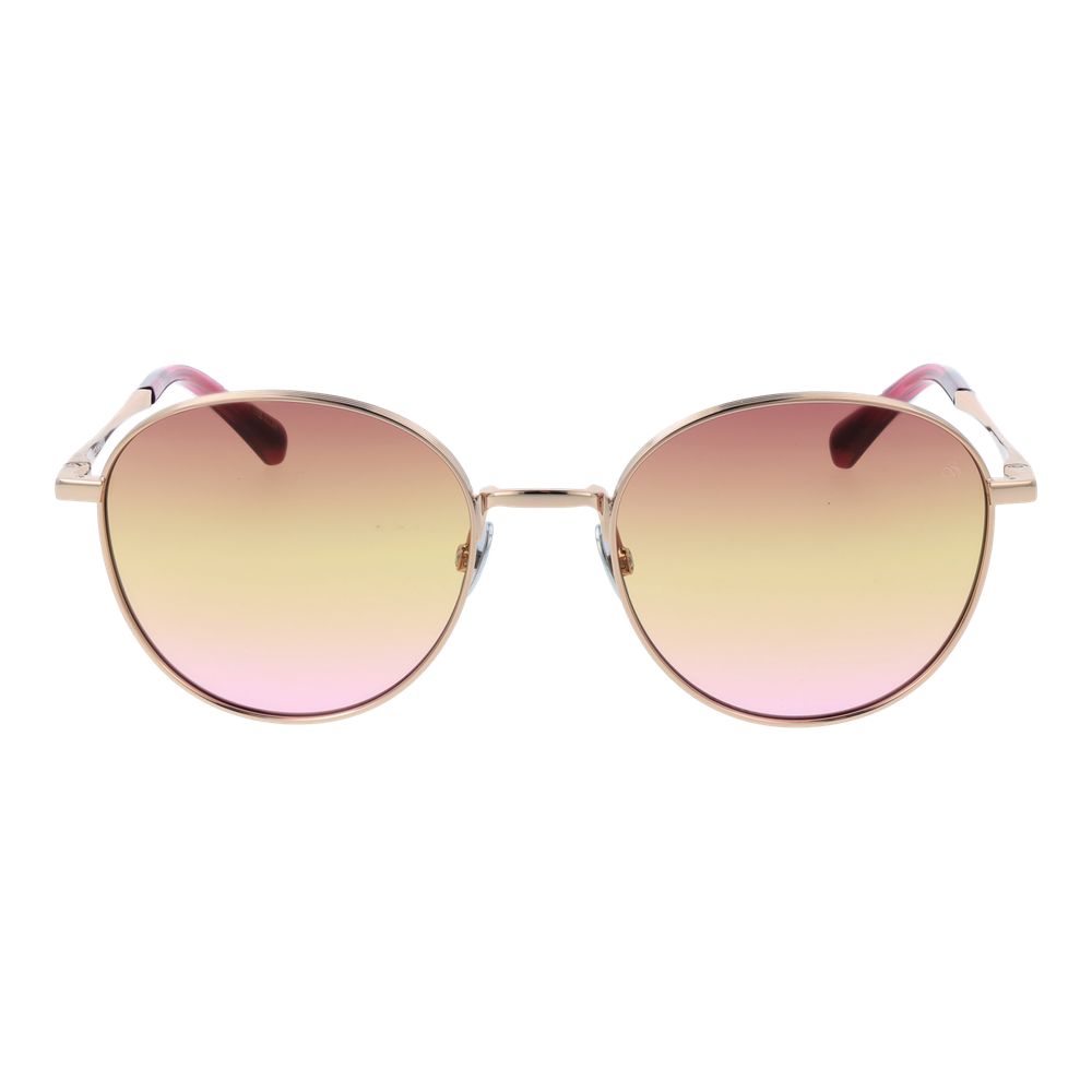 Scotch & Soda Women’s Sunglasses – Rose Gold Full-Rim Frame, Gradient Lenses