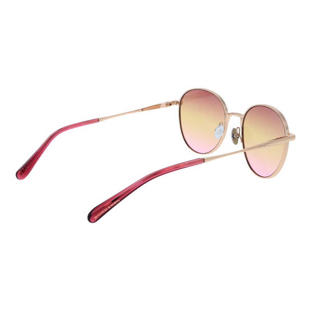 Scotch & Soda Women’s Sunglasses – Rose Gold Full-Rim Frame, Gradient Lenses