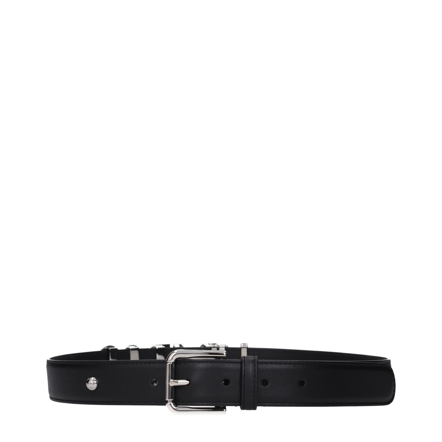 Dolce & Gabbana X Kim Black Leather Belt