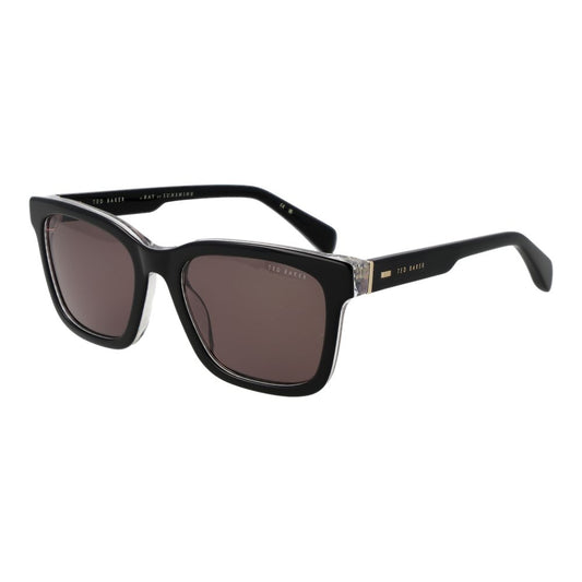 Ted Baker Men’s Sunglasses – Black Acetate Frame, Brown Lenses